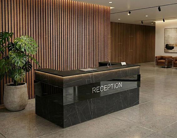Стойка ресепшен (Хай-тек  Лофт Экостиль)