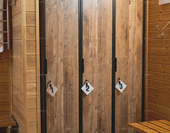 Шкафчик Лофт-1 чёрный мрамор 400x520x1900 фасад ЛДСП