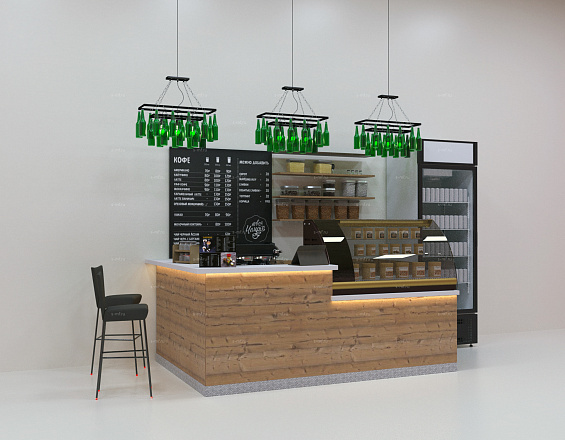 Торговый островок (Кофейня) 2500x2000x1200