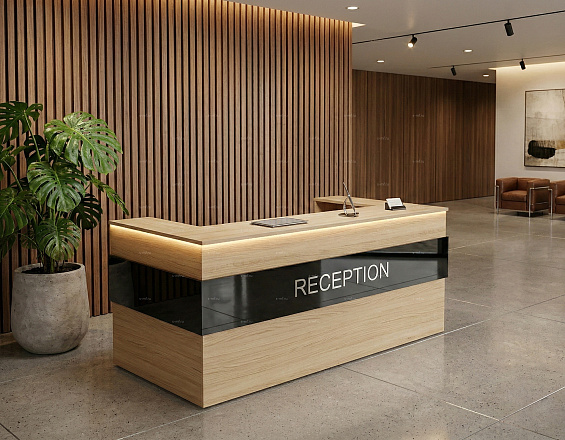 Стойка ресепшен (Хай-тек  Лофт Экостиль)