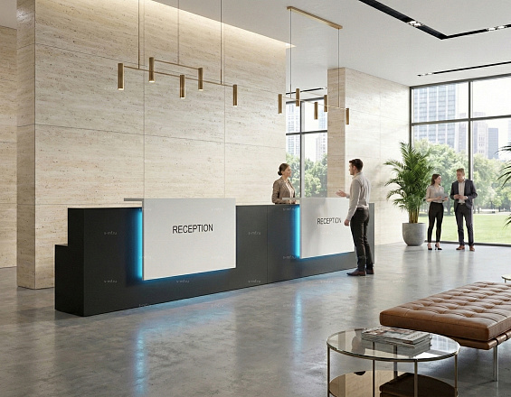 Стойка ресепшен (Хай-тек  Скандинавский Лофт)