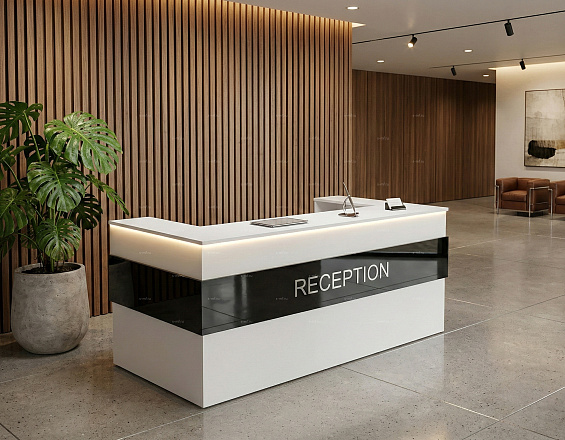 Стойка ресепшен (Хай-тек  Лофт Экостиль)