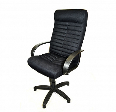 Черное компьютерное кресло КР-14 ткань