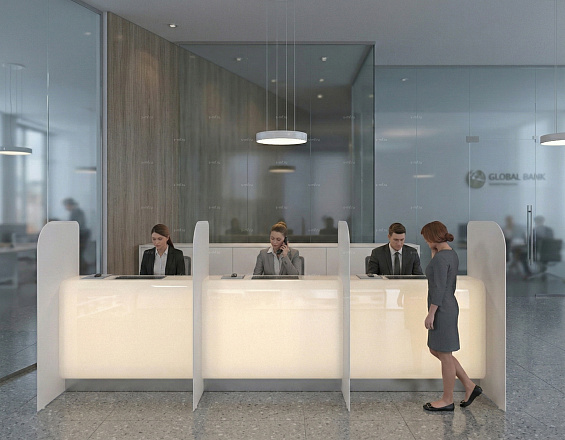 Стойка операциониста (Экостиль  Хай-тек Минимализм)