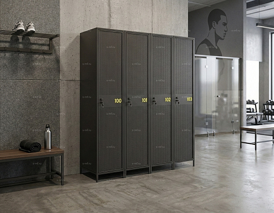 Шкафчик Айрон-1 400x520x1900 фасад Металл