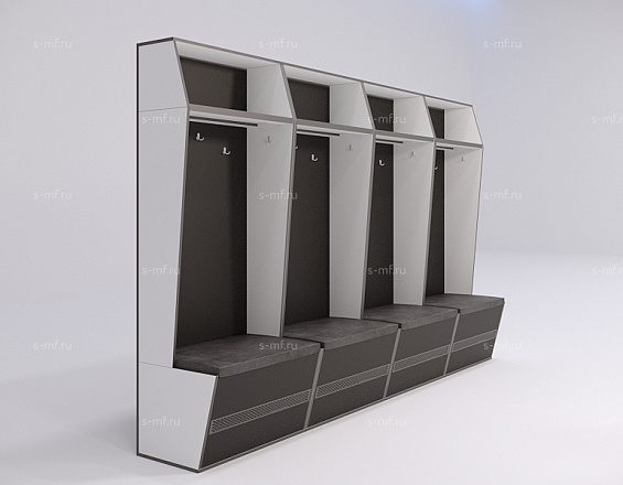 Шкафчик Буре чёрный 1000x520x2000