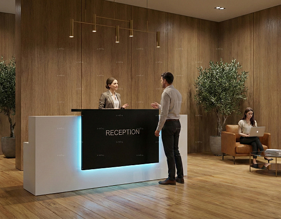 Стойка ресепшен (Хай-тек  Скандинавский Лофт)